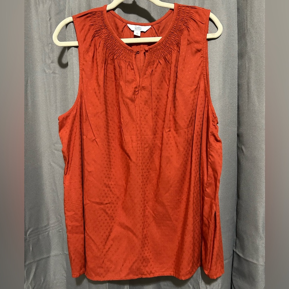 NWOT Red Sleeveless Top